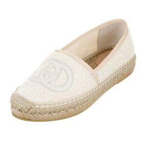 Gucci Women's White Espadrille Flats